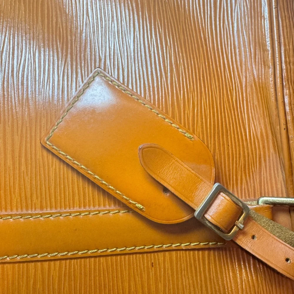 Louis Vuitton Epi Porte Documents Voyage Business Bag Briefcase Brown Leather